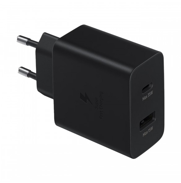 Samsung USB-C / USB-A väggladdare 35W svart (EP-TA220NBEGEU)