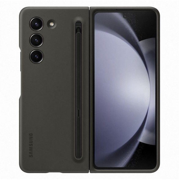 Silikonfodral till Samsung Galaxy Z Fold 5 Slim Fodral + stylus - svart