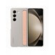 Silikonfodral till Samsung Galaxy Z Fold 5 med stativ och rem - beige