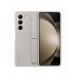 Silikonfodral till Samsung Galaxy Z Fold 5 med stativ och rem - beige