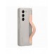 Silikonfodral till Samsung Galaxy Z Fold 5 med stativ och rem - beige
