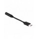 Adapter USB Typ C till ljudjack 3.5 minijack svart