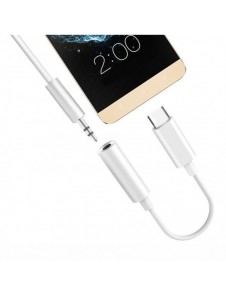 Adapter USB Typ C till ljudjack 3.5 minijack svart