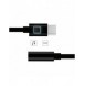 Adapter USB Typ C till ljudjack 3.5 minijack svart