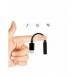 Adapter USB Typ C till ljudjack 3.5 minijack svart