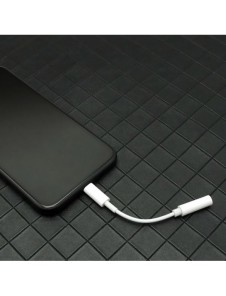 Adapter USB Typ C till ljudjack 3.5 minijack svart