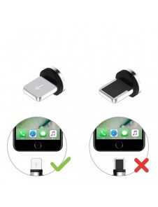Pluggadapter för magnetisk USB-kabel Lightning silver