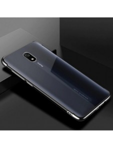 Clear Color Case Gel TPU Galvaniseringsram Skydd för Xiaomi Redmi 8A svart