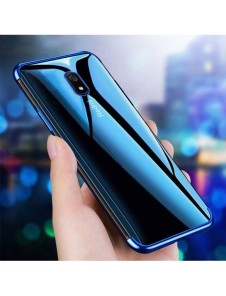 Clear Color Case Gel TPU Galvaniseringsram Skydd för Xiaomi Redmi 8A svart