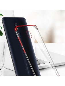 Clear Color Case Gel TPU Galvaniseringsram Skydd för Xiaomi Redmi 8A svart