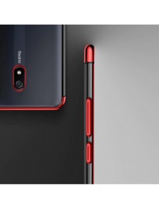 Clear Color Case Gel TPU Galvaniseringsram Skydd för Xiaomi Redmi 8A svart