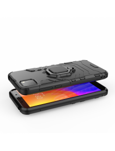 Ring Armor Case Kickstand Tough Rugged Cover för Huawei Y5p blå