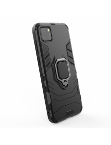 Ring Armor Case Kickstand Tough Rugged Cover för Huawei Y5p blå