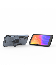 Ring Armor Case Kickstand Tough Rugged Cover för Huawei Y5p blå