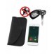 Stöldskyddsfodral för bilnycklar Telefon Radioblockering Faraday Box Faraday Cage 20cm x 11cm Svart