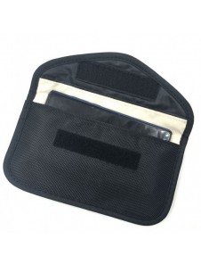 Stöldskyddsfodral för bilnycklar Telefon Radioblockering Faraday Box Faraday Cage 20cm x 11cm Svart