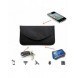 Stöldskyddsfodral för bilnycklar Telefon Radioblockering Faraday Box Faraday Cage 20cm x 11cm Svart