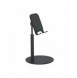Telescopic Desktop Bracket telefon surfplatta hållare svart (K3S)