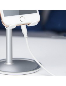 Telescopic Desktop Bracket telefon surfplatta hållare svart (K3S)