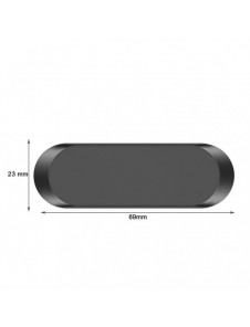 Flat fordonsmonterad magnetisk fäste för instrumentbräda svart