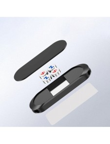 Flat fordonsmonterad magnetisk fäste för instrumentbräda svart