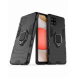 Ring Armor Case Kickstand Tough Rugged Cover för Samsung Galaxy A42 5G svart