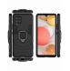 Ring Armor Case Kickstand Tough Rugged Cover för Samsung Galaxy A42 5G svart