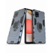 Ring Armor Case Kickstand Tough Rugged Cover för Samsung Galaxy A42 5G blå