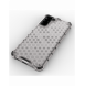 Honeycomb Case pansarskydd med TPU Bumper för Samsung Galaxy S21+ 5G (S21 Plus 5G) blå