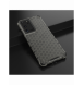 Honeycomb Case pansarskydd med TPU Bumper för Samsung Galaxy S21 Ultra 5G svart
