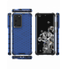 Honeycomb Case pansarskydd med TPU Bumper för Samsung Galaxy S21 Ultra 5G blå