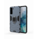 Ring Armor Case Kickstand Tough Rugged Cover för Samsung Galaxy S21+ 5G (S21 Plus 5G) blå