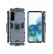 Ring Armor Case Kickstand Tough Rugged Cover för Samsung Galaxy S21+ 5G (S21 Plus 5G) blå