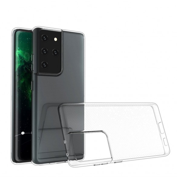 Ultra Clear 0,5 mm Fodral Gel TPU skal för Samsung Galaxy S21 Ultra 5G transparent