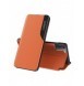 Eco Leather View Case elegant bokhylla fodral med stöd för Samsung Galaxy S21+ 5G (S21 Plus 5G) orange