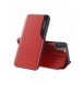 Eco Leather View Case elegant bokhylla fodral med stöd för Samsung Galaxy S21+ 5G (S21 Plus 5G) röd