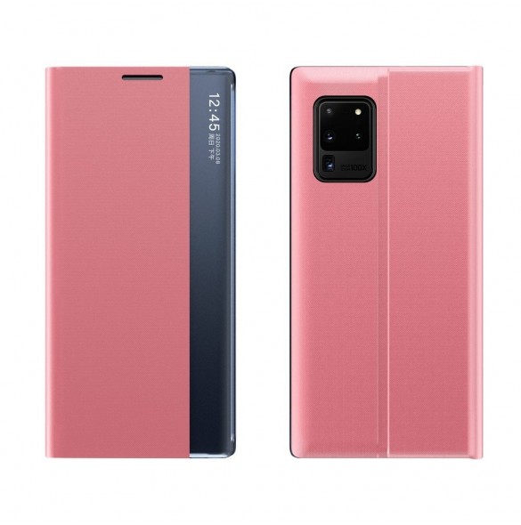 Nytt Sleep Case Bokhylla Typ Fodral med stödfunktion för Samsung Galaxy A52s 5G / A52 5G / A52 4G rosa