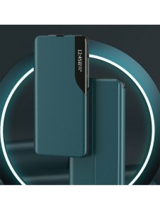 Eco Leather View Case elegant bokhylla fodral med stöd för Samsung Galaxy A52s 5G / A52 5G / A52 4G röd