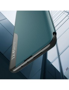 Eco Leather View Case elegant bokhylla fodral med stöd för Samsung Galaxy A52s 5G / A52 5G / A52 4G röd