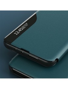 Eco Leather View Case elegant bokhylla fodral med stöd för Samsung Galaxy A52s 5G / A52 5G / A52 4G röd