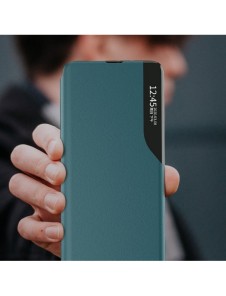 Eco Leather View Case elegant bokhylla fodral med stöd för Samsung Galaxy A52s 5G / A52 5G / A52 4G röd