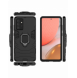 Ring Armor Case Kickstand Tough Rugged Cover för Samsung Galaxy A72 4G svart