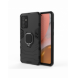 Ring Armor Case Kickstand Tough Rugged Cover för Samsung Galaxy A72 4G svart
