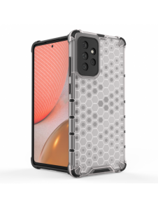 Honeycomb Case pansarskydd med TPU Bumper för Samsung Galaxy A72 4G svart