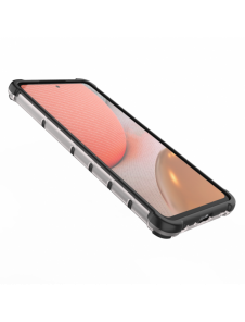 Honeycomb Case pansarskydd med TPU Bumper för Samsung Galaxy A72 4G svart