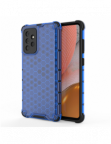 Honeycomb Case pansarskydd med TPU Bumper för Samsung Galaxy A72 4G blå