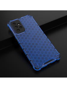 Honeycomb Case pansarskydd med TPU Bumper för Samsung Galaxy A72 4G blå