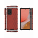 Honeycomb Case pansarskydd med TPU Bumper för Samsung Galaxy A72 4G röd