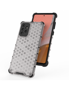 Honeycomb Case pansarskydd med TPU Bumper för Samsung Galaxy A72 4G transparent
