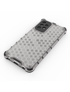 Honeycomb Case pansarskydd med TPU Bumper för Samsung Galaxy A52s 5G / A52 5G / A52 4G transparent